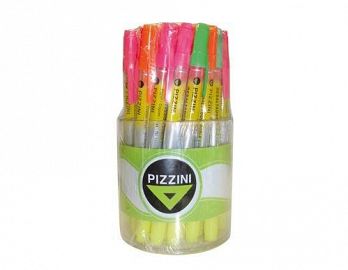 RESALTADOR PIZZINI DOBLE COLOR PUNTA BISELADA X 36 CS (1282X36)