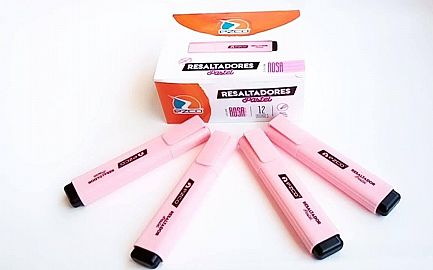 RESALTADOR EZCO CHATO PASTEL V/COLORES C/U (220002P)