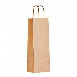 BOLSA KRAFT PARA BOTELLA CON MANIJA 120X90X360 C/U.