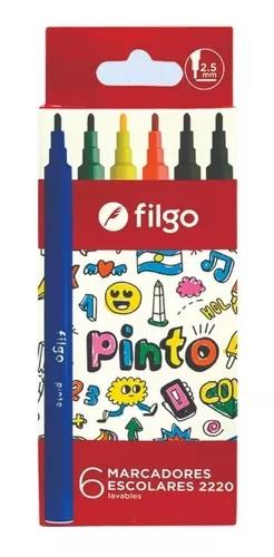MARCADOR ESCOLAR FILGO V/COLORES X6U (CM2220-E6-SUR)