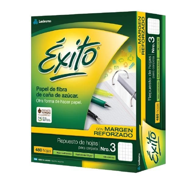 REPUESTO EXITO C/MARGEN REFORZADO X480 H CUADRICULADO (100898)
