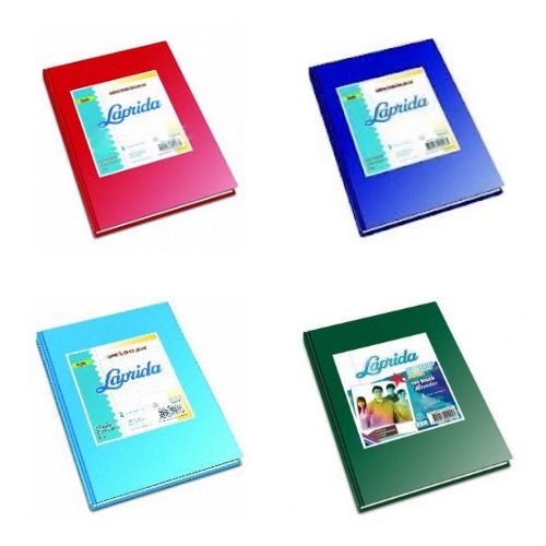 CUADERNO LAPRIDA FORRADO X98H T/C V/COLORES RAYADO (613024)