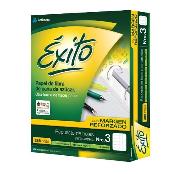 REPUESTO EXITO C/MARGEN REFORZADO X288 H CUADRICULADO (100899)