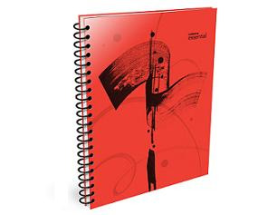 CUADERNO LEDESMA 16X21 ESSENTIAL X120H RAYADO ROJO (100833)