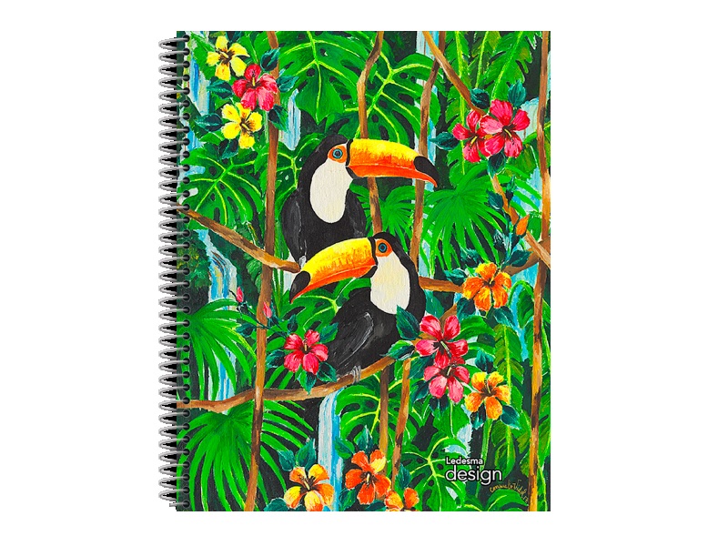 CUADERNO LEDESMA 18.3X24.5 DESIGN 84H RAYADO (9000130)
