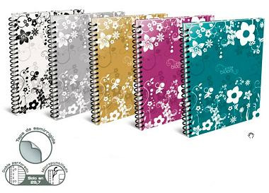 CUADERNO ARTE 16X21 BLOOM X80H T/C C/ESP RAYADO (334101)