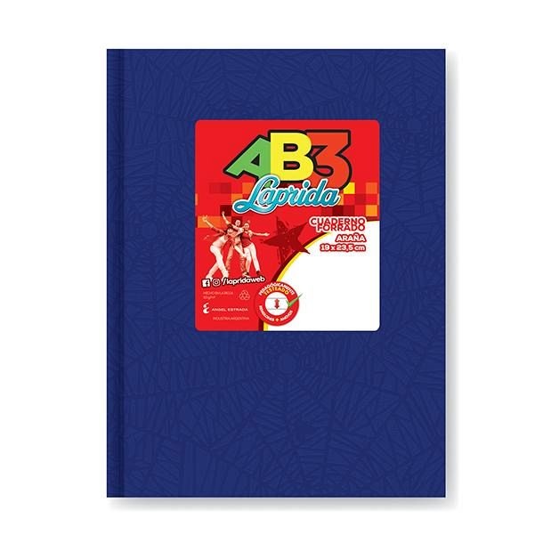 CUADERNO LAPRIDA AB3 FORRADO T/C X98H RAYADO (613411)