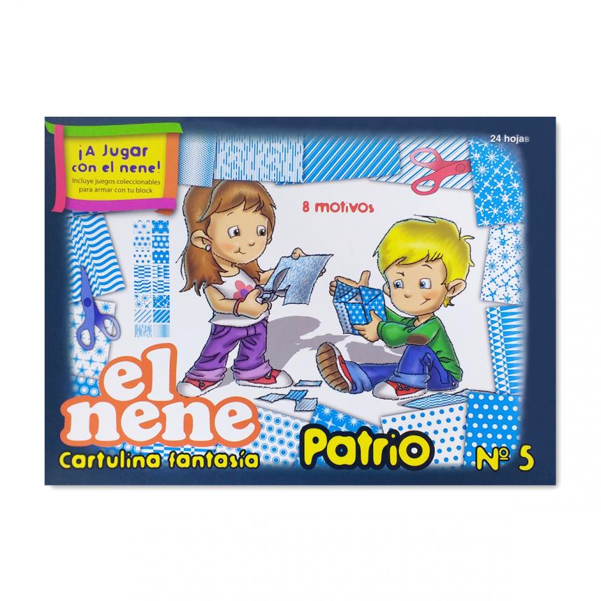 BLOCK DE DIBUJO EL NENE N°5 FANTASIA PATRIO X 24H. (210219)