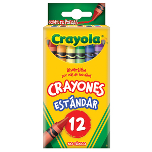CRAYONES CRAYOLA X12 CERA ESTANDAR (0000523012)