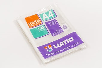 FOLIO LUMA A4 EXTRA FUERTE PP X 100U. (31-81)