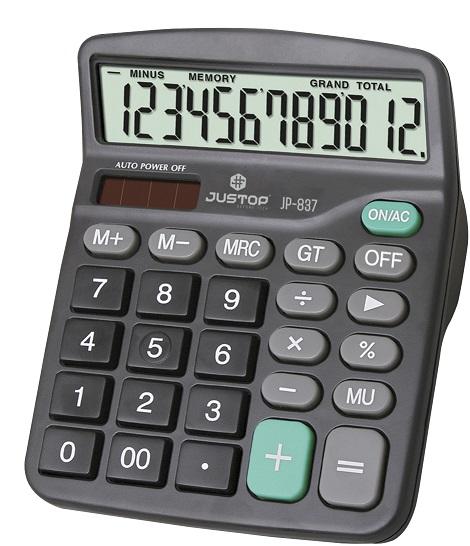CALCULADORA JUSTOP JP-837 12 DIGITOS