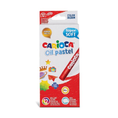 CRAYONES CARIOCA PASTELES AL OLEO X 12U. (43277)