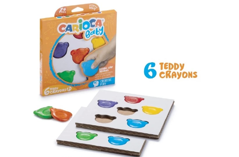 CRAYONES CARIOCA BABY OSITOS X 6U. (42956)