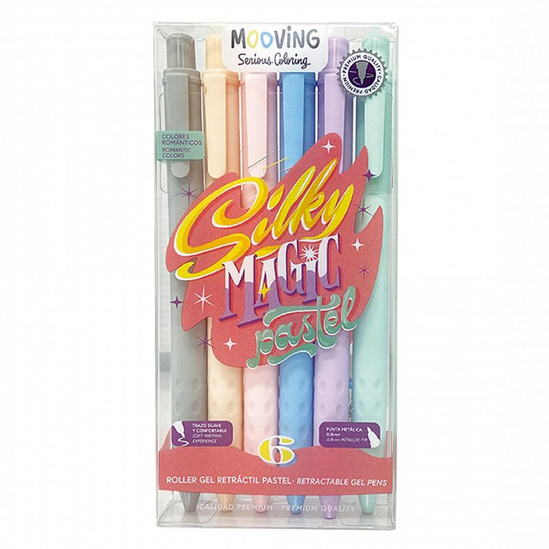 ROLLER BALL MOOVING TINTA GEL RT X 6U. PASTEL (3081106)
