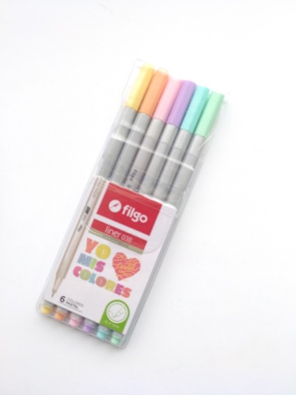 MICROFIBRA FILGO LINER 038 0.4MM X 6U. PASTEL (L38-E6-PAS)
