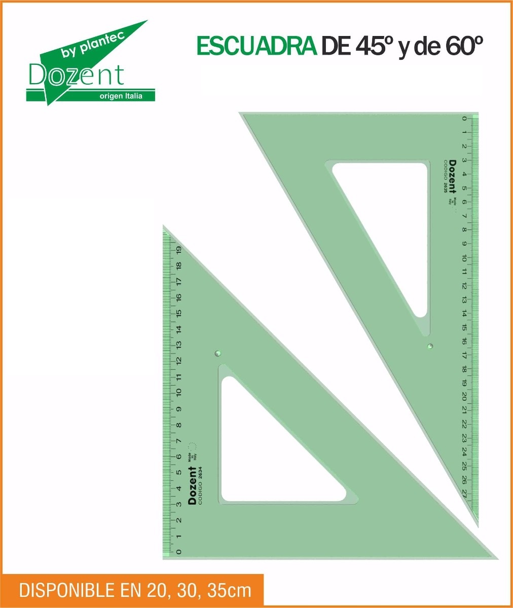 ESCUADRA DOZENT 35 X 60 (12637)