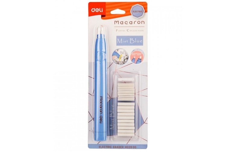 GOMA DE BORRAR DELI ELECTRICA MACARON X 1 U. + 20 RESPUESTOS (H02800)