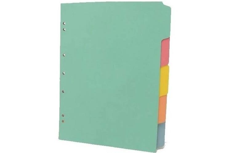 SEPARADOR HASENAUER 5 POSICIONES OFICIO COLOR F40 X50U C/U (T07)