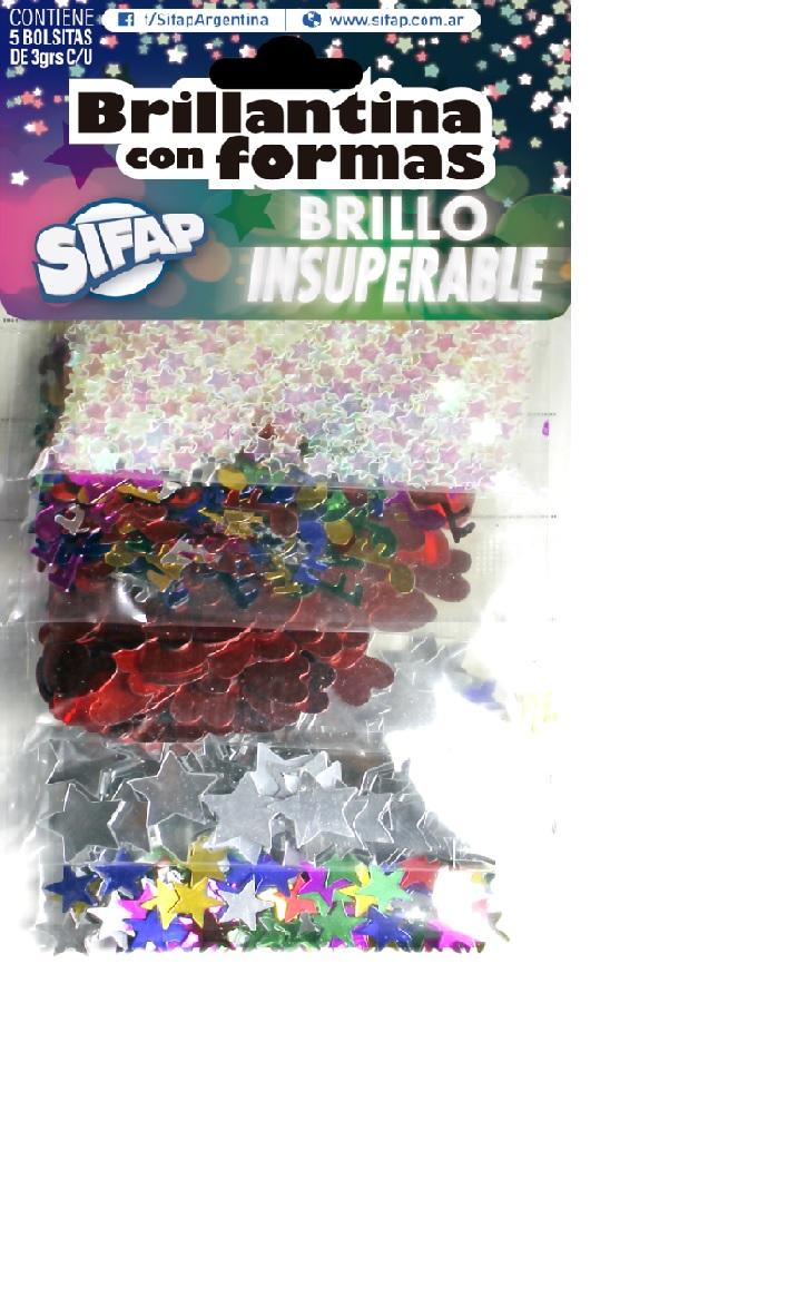 BRILLANTINA SIFAP C/FORMAS BRILLO X5U. (INSUPERABLE)