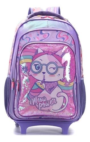 MOCHILA MODAX THINK HAPPY MEOW POWER C/CARRO 18