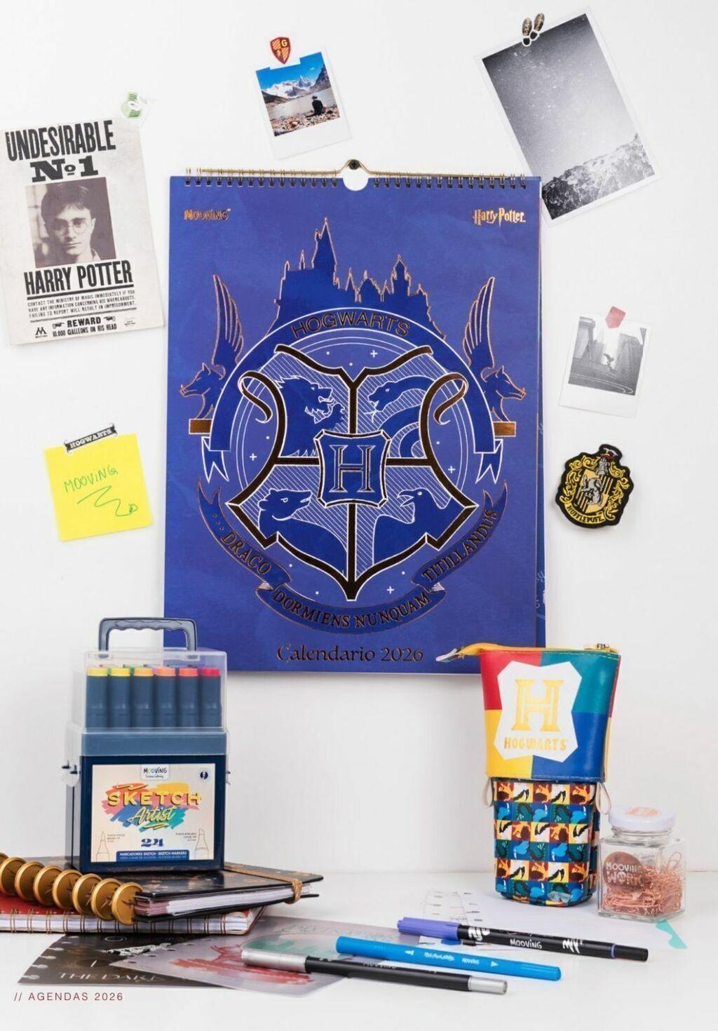 CALENDARIO MOOVING 2026 HARRY POTTER 30X40 CM (1419222)