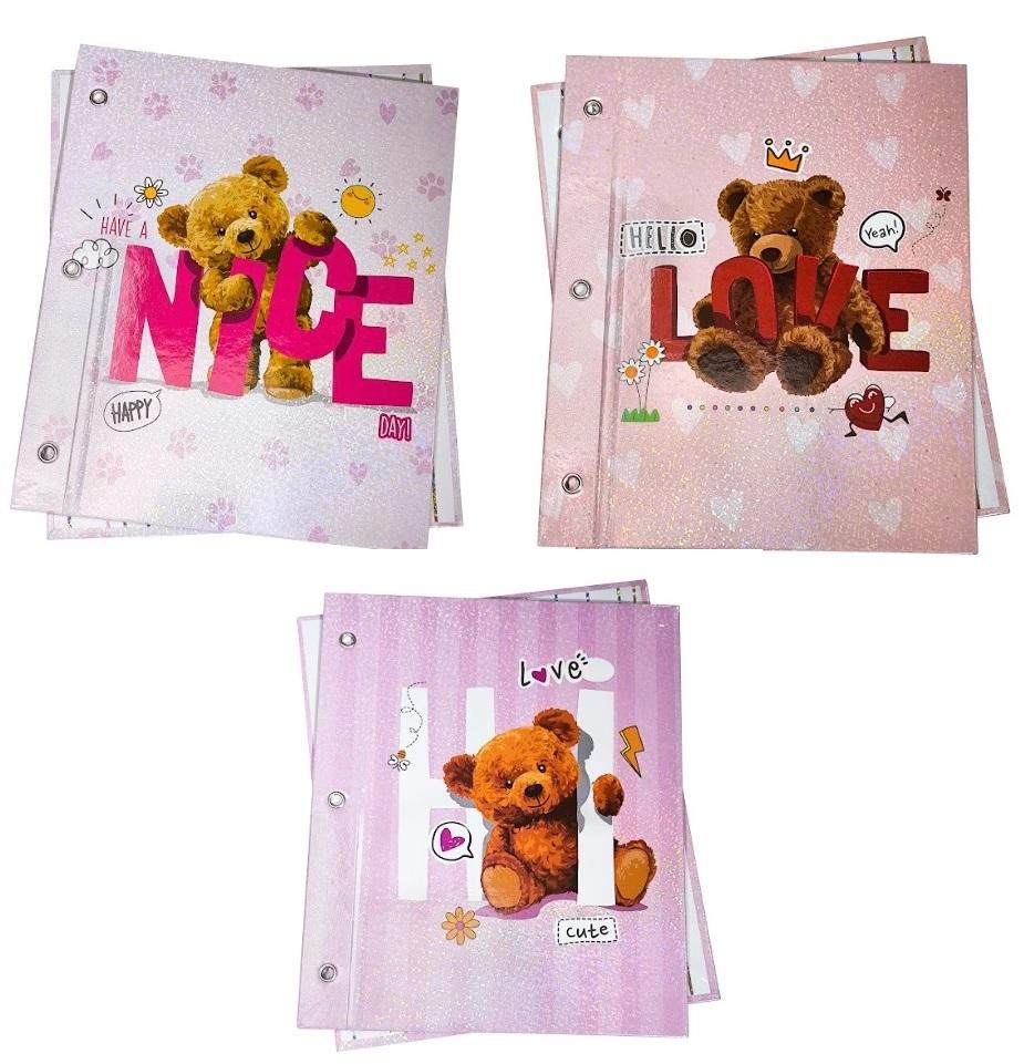 CARPETA REXON N°3 HOLOGLITTER COMFY BEAR
