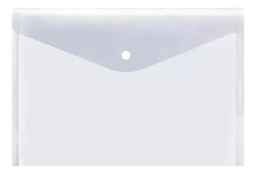 SOBRE C/BOTON HORIZONTAL OFICIO TRANSPARENTE LAMA (CH322FC)