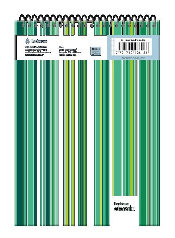 BLOCK LEDESMA CLASSIC A5 X80H CUADRICULADO  (100015)