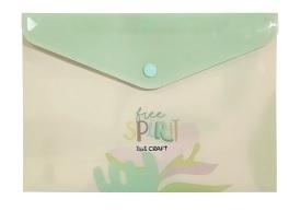 SOBRE PLASTICO IBICRAFT A5 C/BOTON SPIRIT (76798)