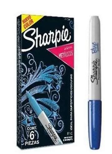 MARCADOR SHARPIE FINO METALIZADO SURTIDO PERMANENTE X6 C/U(1858003)
