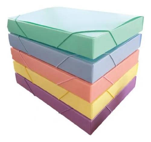 CAJA ARCHIVO LAMA 4CM PVC PASTEL A4 (DC403CA4P4)