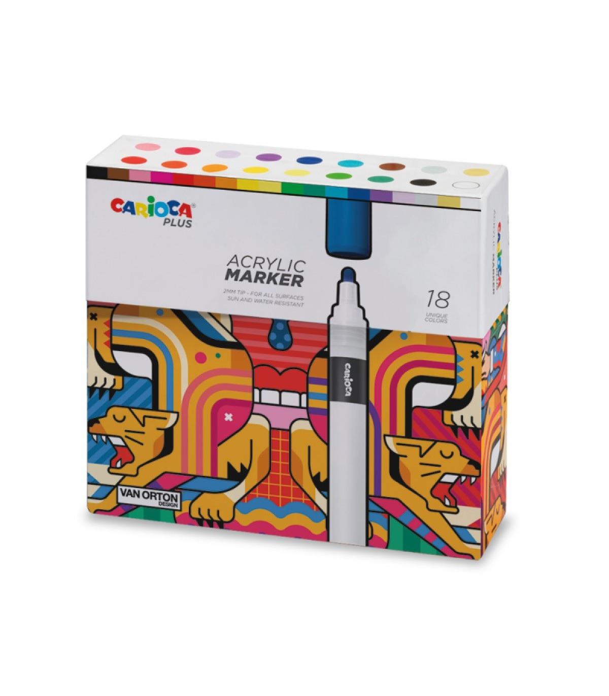 MARCADORES CARIOCA PLUS X18U (45206)
