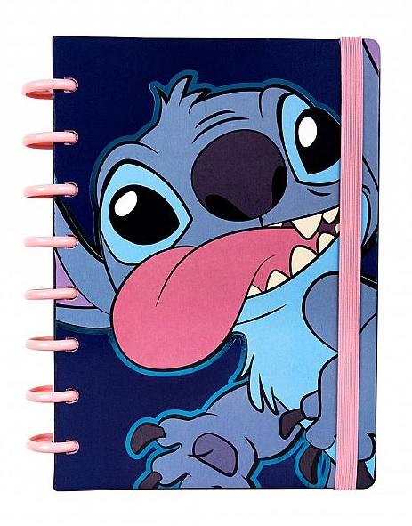 CUADERNO MOOVING LOOPS STITCH A5 80H RAYADO (1721244)