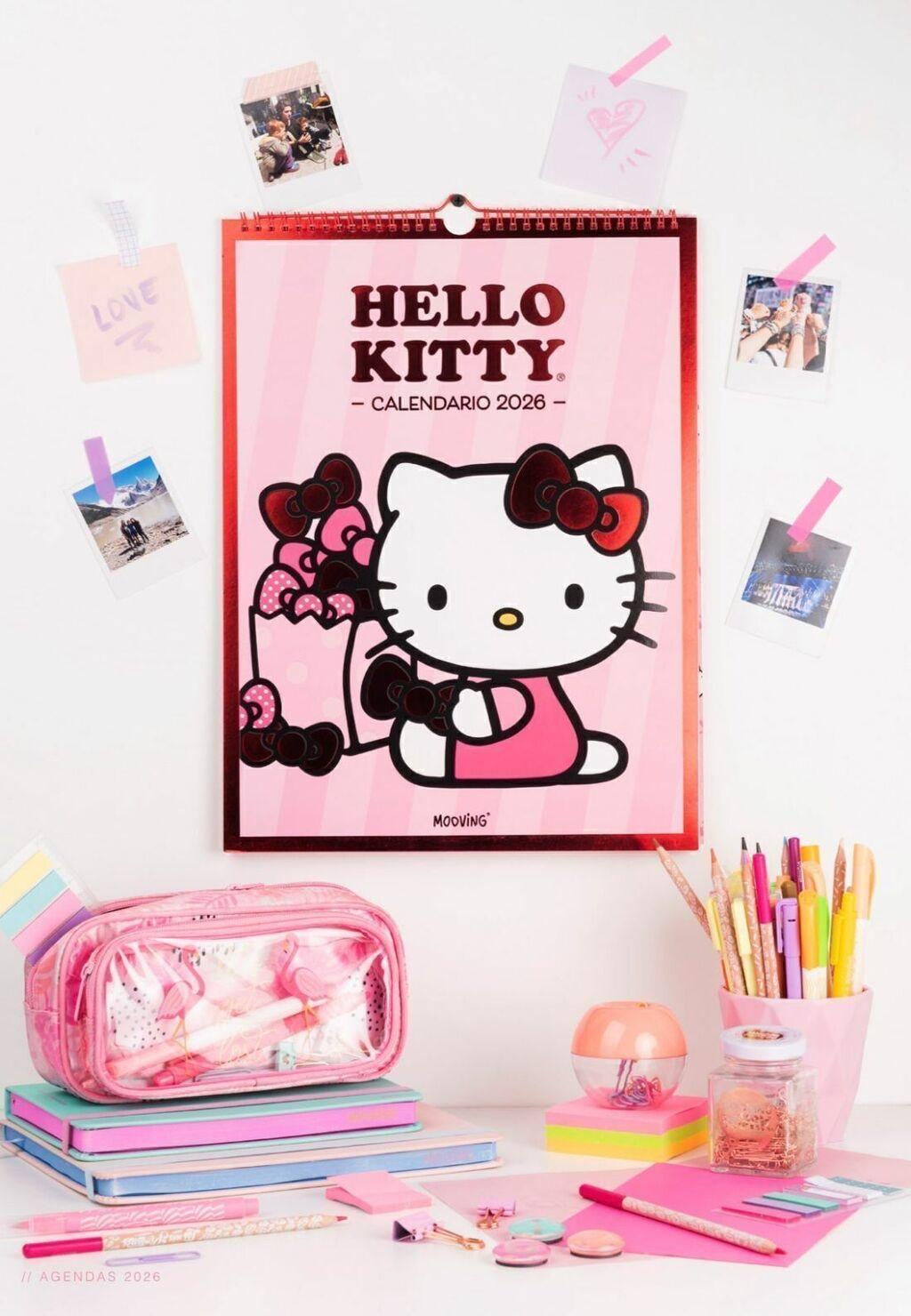CALENDARIO MOOVING 2026  HELLO KITTY 30 X 40 CM. (1419165)