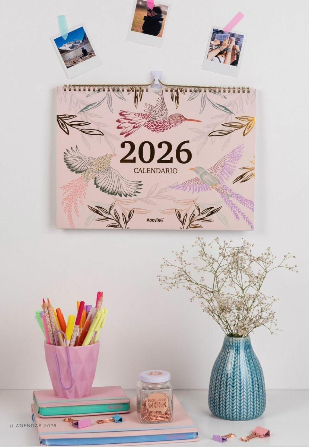 CALENDARIO MOOVING 2026 BOHO 35 X 25 CM. (1420102)