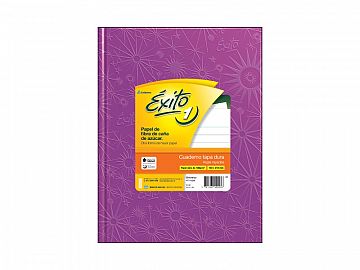 CUADERNO EXITO E1 FORRADO X48H V/COLORES T/C RAYADO (100943)