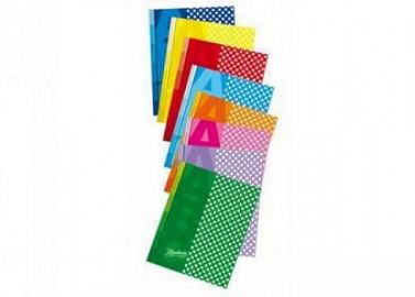 CUADERNO RIVADAVIA ABC LUNARES X50H V/COLORES RAYADO (369011)