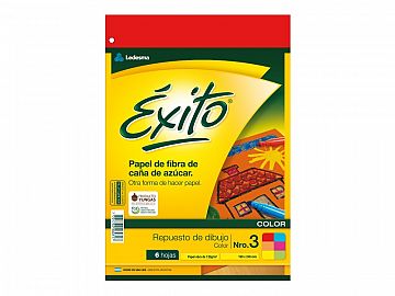 REPUESTO DE DIBUJO EXITO N°3 COLOR X 6H. (103213)