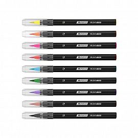 MARCADOR EZCO PUNTA PINCEL  X 10U. (4003800-10)
