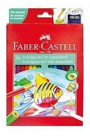 LAPIZ COLOR FABER CASTELL ECOLAPIZ ACUARELABLES X36U. LARGOS (7339/310336)
