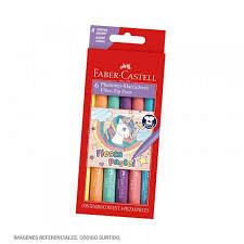 MARCADOR ESCOLAR FABER CASTELL FIESTA X6U. PASTEL (555303)