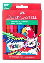 MARCADOR ESCOLAR FABER CASTELL FIESTA X10U. CAJA (555349)
