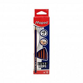 LAPIZ GRAFITO MAPED BLACK PEPS NAVY HB X12U. (850821)