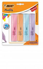 RESALTADOR BIC MARKING PASTEL SURTIDO BL X4U (987380)
