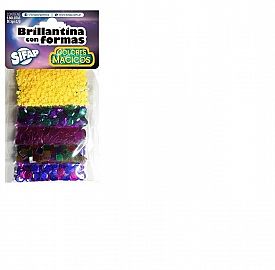BRILLANTINA SIFAP C/FORMAS COLORES X5U. (MAGICOS)