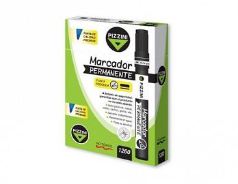 MARCADOR PERMANENTE PIZZINI AZ/NE/RO/VE (1260AZ/NG/RJ/VE)