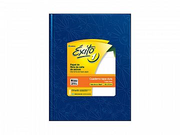 CUADERNO EXITO E1 FORRADO X48H AZUL T/C LISO (100997)