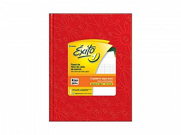CUADERNO EXITO E1 FORRADO X48H V/COLORES T/C CUADRICULADO (100995)