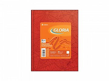 CUADERNO GLORIA FORRADO X84H RAYADO (100939)