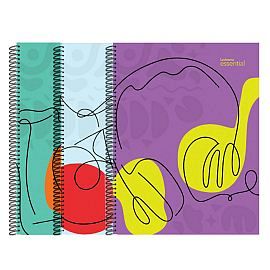 CUADERNO LEDESMA 22X29 ESSENTIAL MIX X 80H CUADRICULADO (104648)